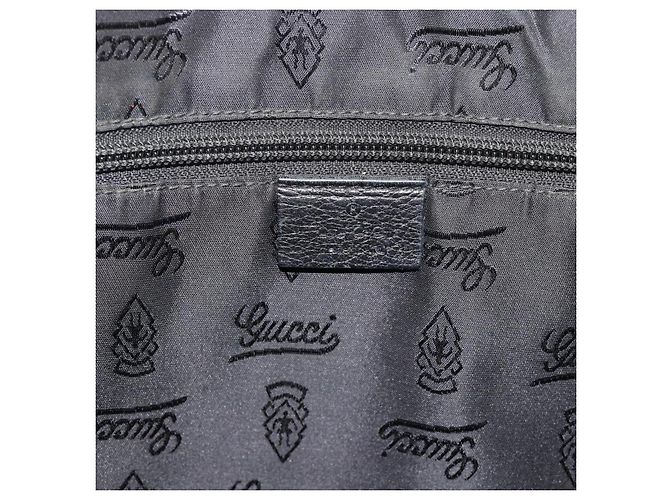 Padlock Borsa GUCCI GG Canvas Guccissima in Pelle 2way Nero Oro 201480 Auth 193998 D'oro - vista 19
