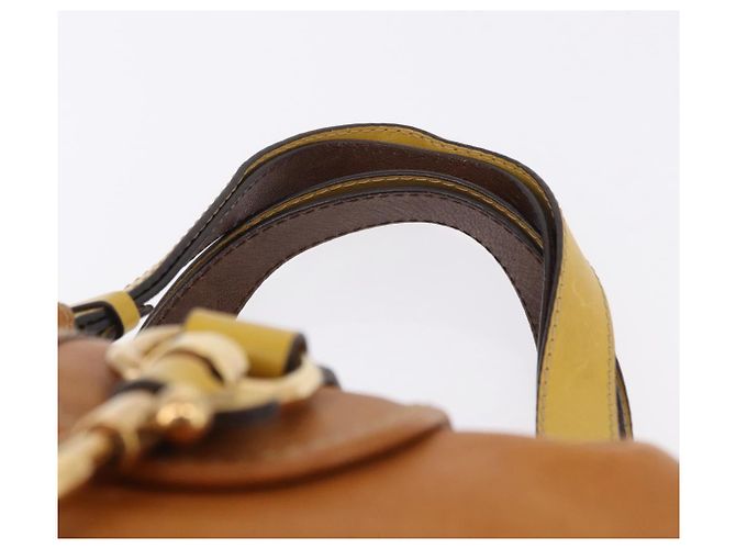 Chloé Borsa Chloe in pelle beige oro argento auth bs36296A D'oro - vista 14
