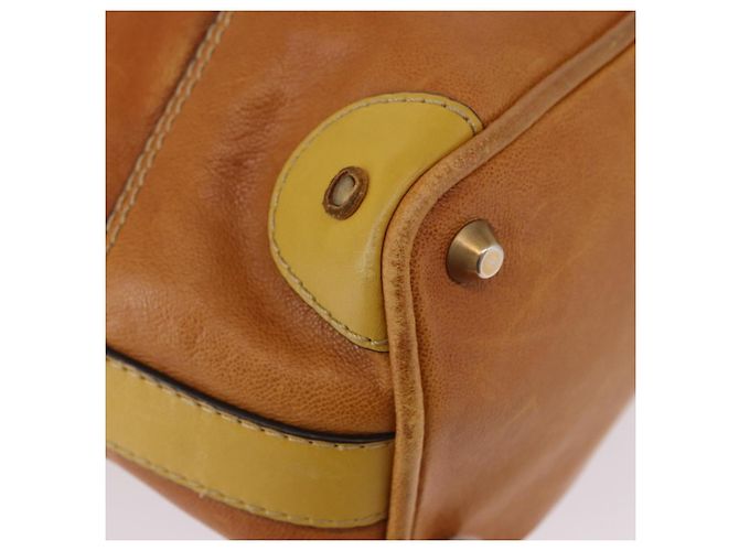 Chloé Borsa Chloe in pelle beige oro argento auth bs36296A D'oro - vista 16