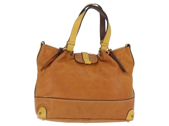 Chloé Borsa Chloe in pelle beige oro argento auth bs36296A D'oro - vista 2