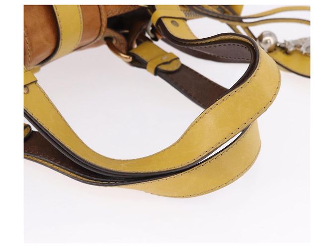 Chloé Borsa Chloe in pelle beige oro argento auth bs36296A D'oro - vista 8