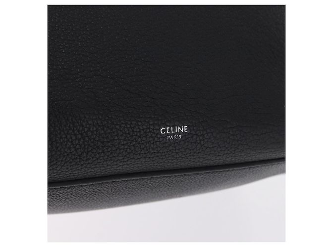 Céline CELINE Big Bag Small Leather 2way Black Silver Auth 193536V Nero Argento - vista 19