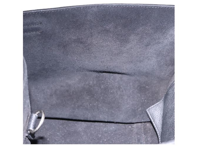 Céline CELINE Big Bag Small Leather 2way Black Silver Auth 193536V Nero Argento - vista 21