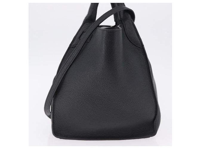 Céline CELINE Big Bag Small Leather 2way Black Silver Auth 193536V Nero Argento - vista 3