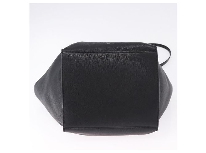 Céline CELINE Big Bag Small Leather 2way Black Silver Auth 193536V Nero Argento - vista 5
