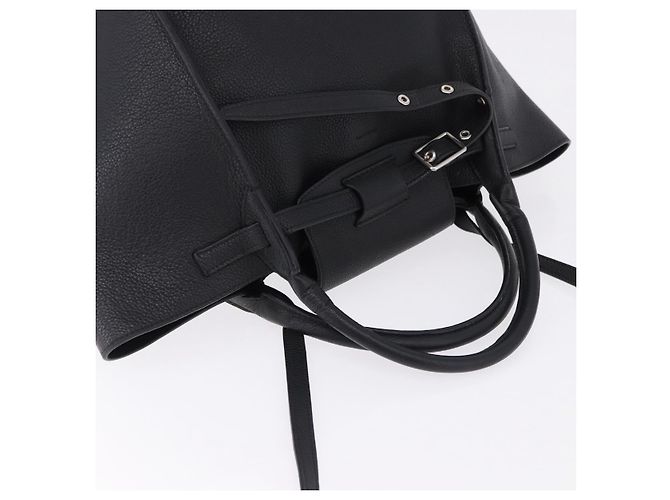 Céline CELINE Big Bag Small Leather 2way Black Silver Auth 193536V Nero Argento - vista 6