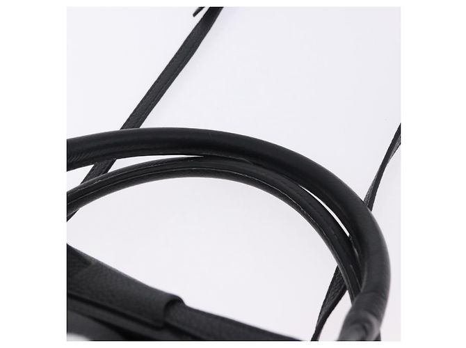 Céline CELINE Big Bag Small Leather 2way Black Silver Auth 193536V Nero Argento - vista 8