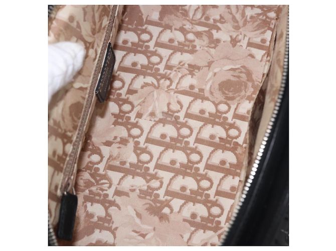 Borsa Christian Dior in pelle nera argento Auth ka5389M Nero - vista 11