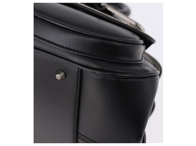 Borsa Christian Dior in pelle nera argento Auth ka5389M Nero - vista 14