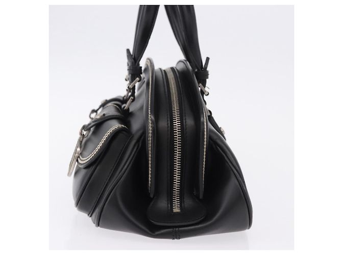 Borsa Christian Dior in pelle nera argento Auth ka5389M Nero - vista 3