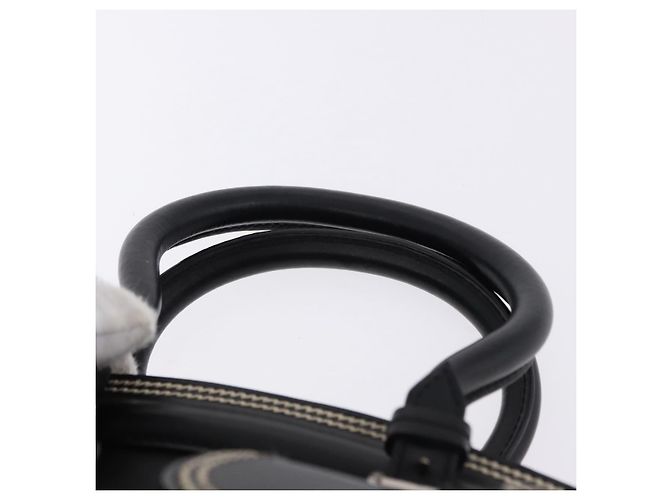 Borsa Christian Dior in pelle nera argento Auth ka5389M Nero - vista 8