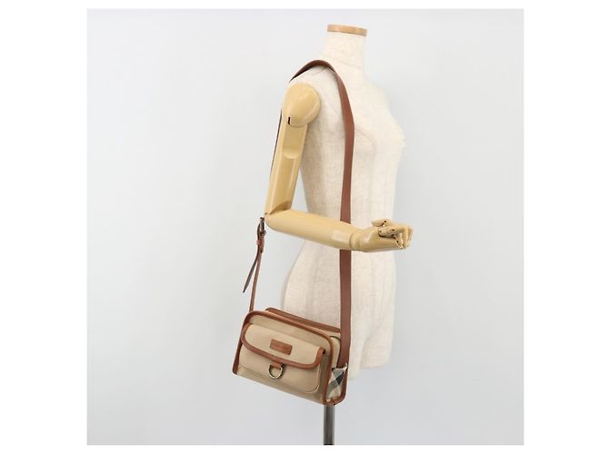 BURBERRY Schultertasche Canvas Beige Goldfarben Auth ep15241A - Ansicht 23
