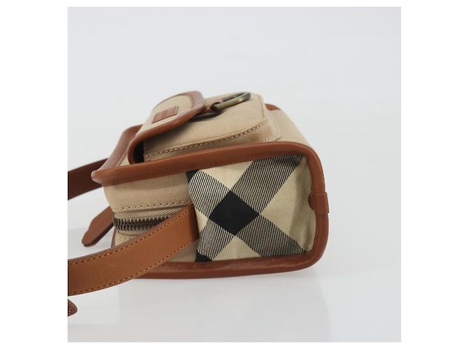 BURBERRY Schultertasche Canvas Beige Goldfarben Auth ep15241A - Ansicht 4