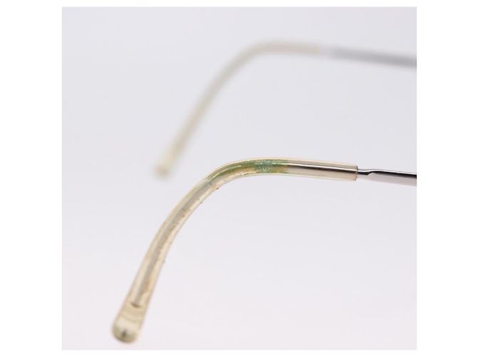 Gafas de sol CHANEL Metal Silver CC Auth yk20671 Plata - vista 7