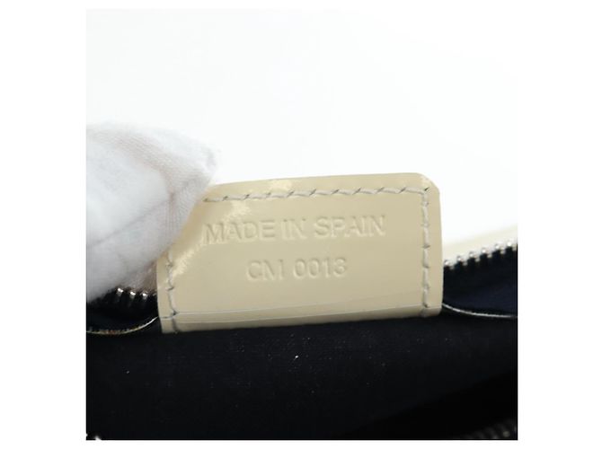 Christian Dior Trotter Canvas Pouch PVC Navy Silver Auth 191849V Silber Marineblau - Ansicht 12