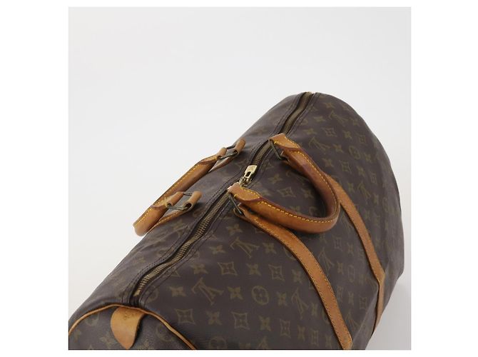 LOUIS VUITTON Borsa Boston Monogram Keepall 50 M41426 LV Auth 192874 Monogramma - vista 6
