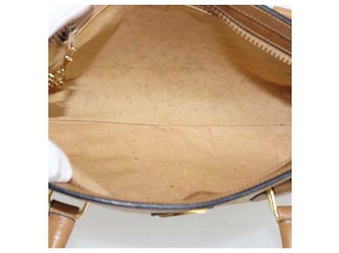 Borsa GUCCI Micro GG Canvas Beige Oro Auth ki6766 D'oro - vista 11
