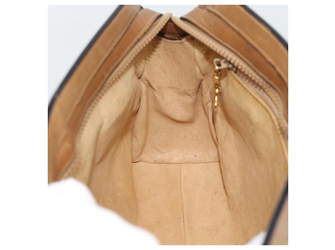 Borsa GUCCI Micro GG Canvas Beige Oro Auth ki6766 D'oro - vista 18