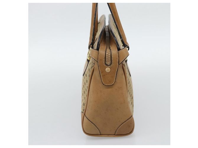 Borsa GUCCI Micro GG Canvas Beige Oro Auth ki6766 D'oro - vista 4