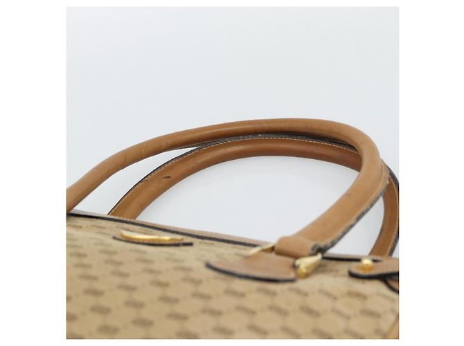 Borsa GUCCI Micro GG Canvas Beige Oro Auth ki6766 D'oro - vista 8
