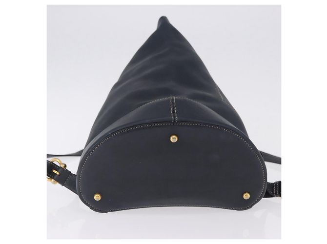 Bolsa Body LOEWE em couro Azul Marinho Ouro Auth bs36326 Dourado - vista 5