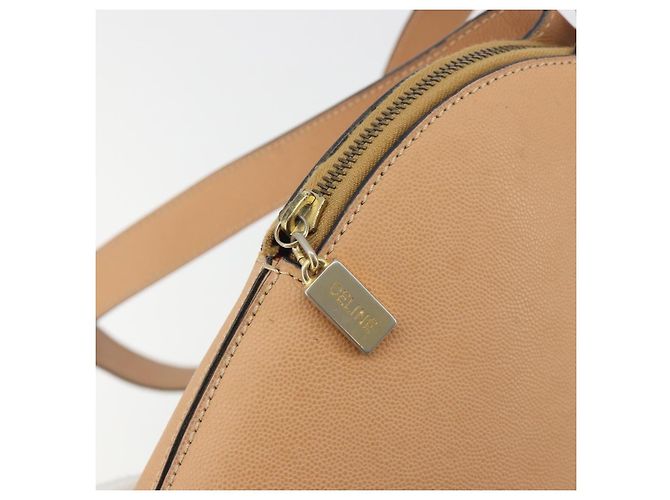 Céline CELINE Schultertasche aus Leder Beige Goldfarben Auth ep15255 - Ansicht 10