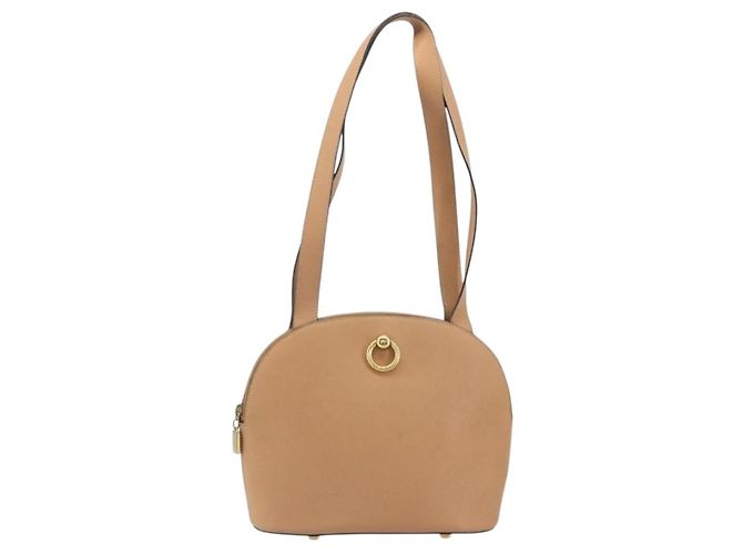 Céline CELINE Schultertasche aus Leder Beige Goldfarben Auth ep15255 - Ansicht 13