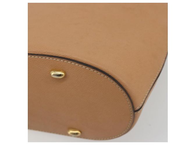 Céline CELINE Schultertasche aus Leder Beige Goldfarben Auth ep15255 - Ansicht 14
