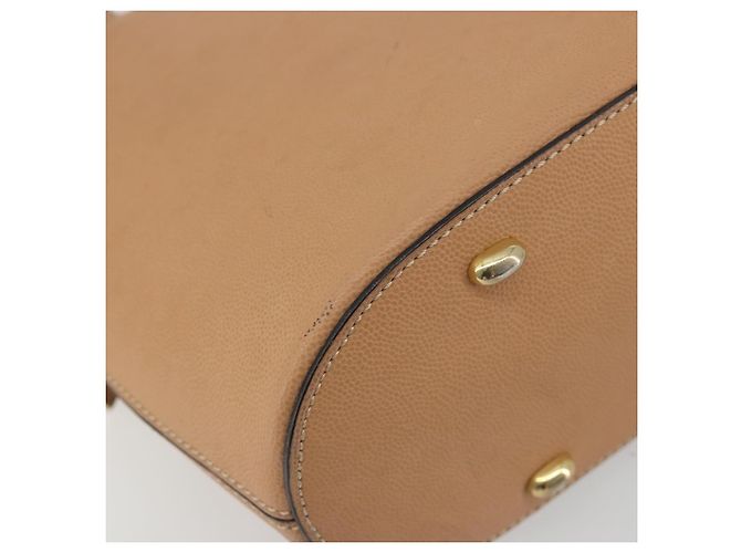 Céline CELINE Schultertasche aus Leder Beige Goldfarben Auth ep15255 - Ansicht 15