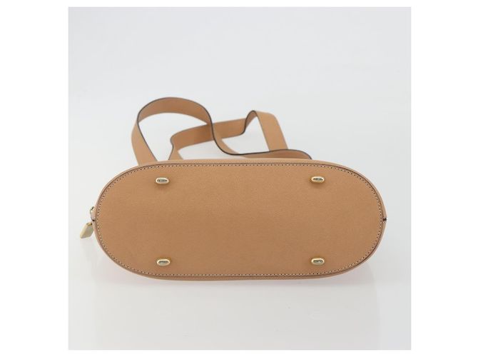 Céline CELINE Schultertasche aus Leder Beige Goldfarben Auth ep15255 - Ansicht 5