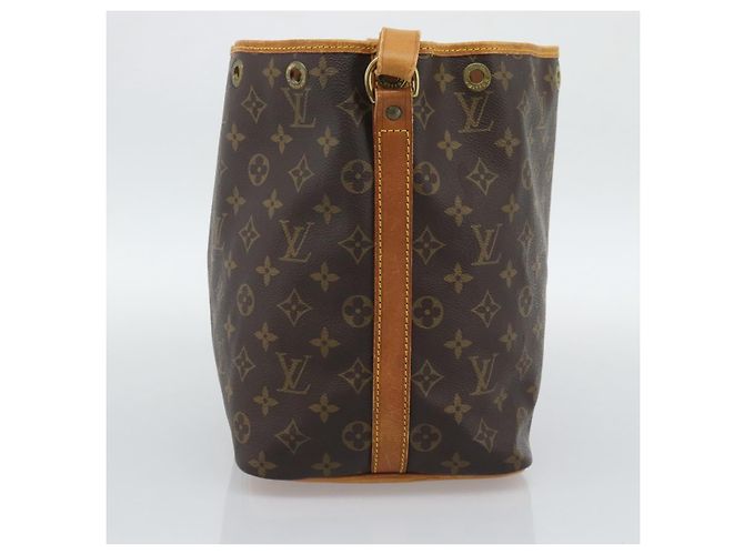 LOUIS VUITTON Borsa a Spalla Monogram Petit Noe M42226 LV Auth 189528 Monogramma - vista 4