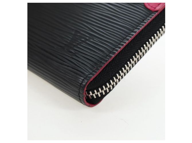 LOUIS VUITTON Epi Portefeuille Clemence Long Wallet Black M62968 Auth am12154M - view 14
