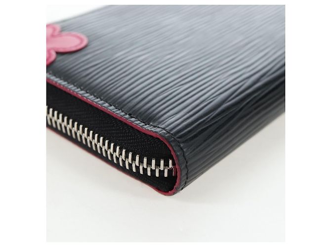 LOUIS VUITTON Epi Portefeuille Clemence Long Wallet Black M62968 Auth am12154M - view 15