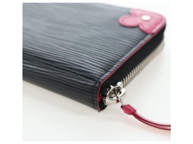LOUIS VUITTON Epi Portefeuille Clemence Long Wallet Black M62968 Auth am12154M - view 16