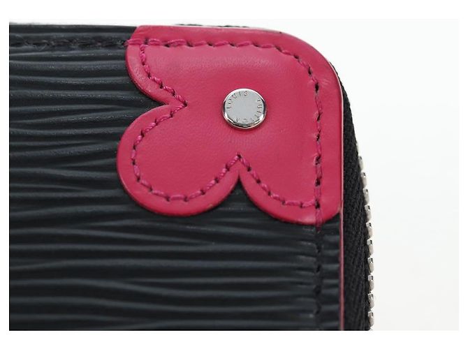 LOUIS VUITTON Epi Portefeuille Clemence Long Wallet Black M62968 Auth am12154M - view 17