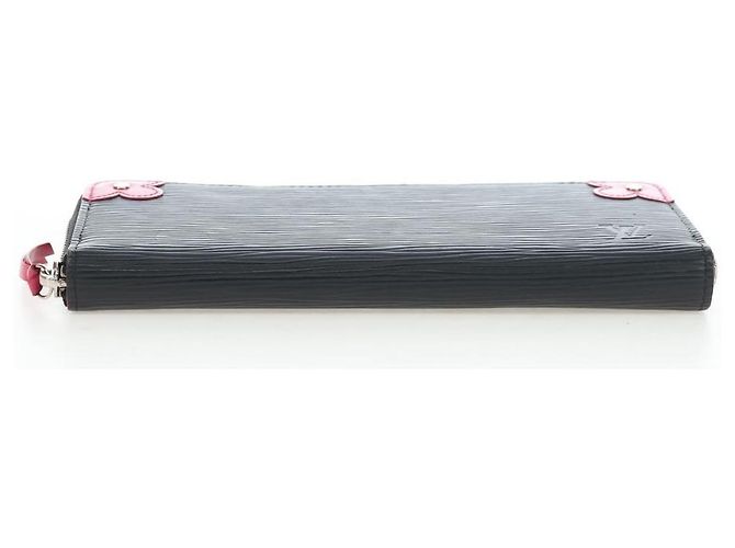 LOUIS VUITTON Epi Portefeuille Clemence Long Wallet Black M62968 Auth am12154M - view 6