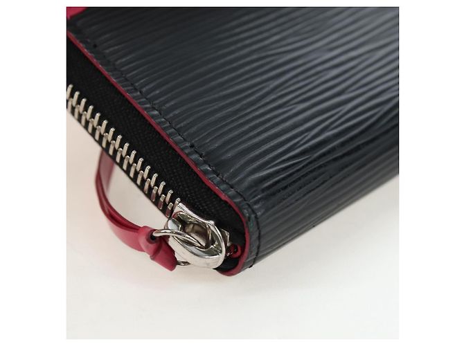 LOUIS VUITTON Epi Portefeuille Clemence Long Wallet Black M62968 Auth am12154M - view 7
