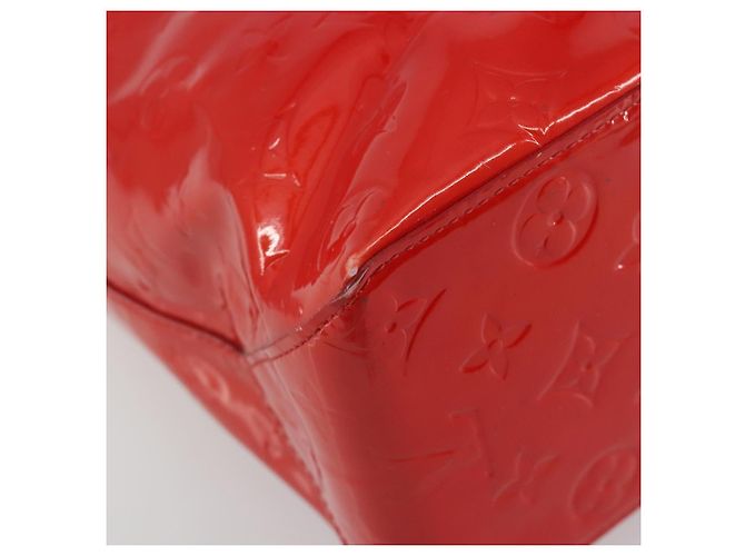 LOUIS VUITTON Borsa Monogram Vernis Reade MM Rosso Rouge M91086 Auth am12088V - vista 15