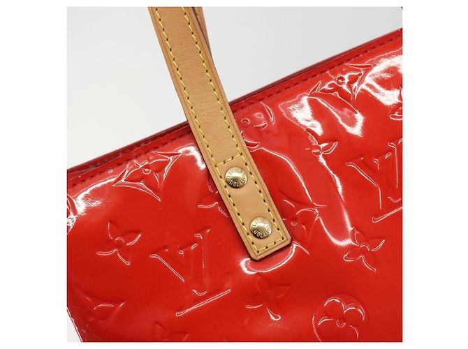 LOUIS VUITTON Borsa Monogram Vernis Reade MM Rosso Rouge M91086 Auth am12088V - vista 18