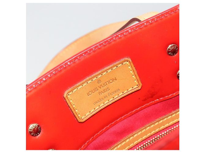 LOUIS VUITTON Borsa Monogram Vernis Reade MM Rosso Rouge M91086 Auth am12088V - vista 19