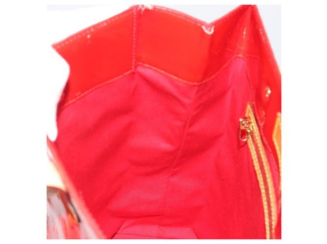 LOUIS VUITTON Borsa Monogram Vernis Reade MM Rosso Rouge M91086 Auth am12088V - vista 21