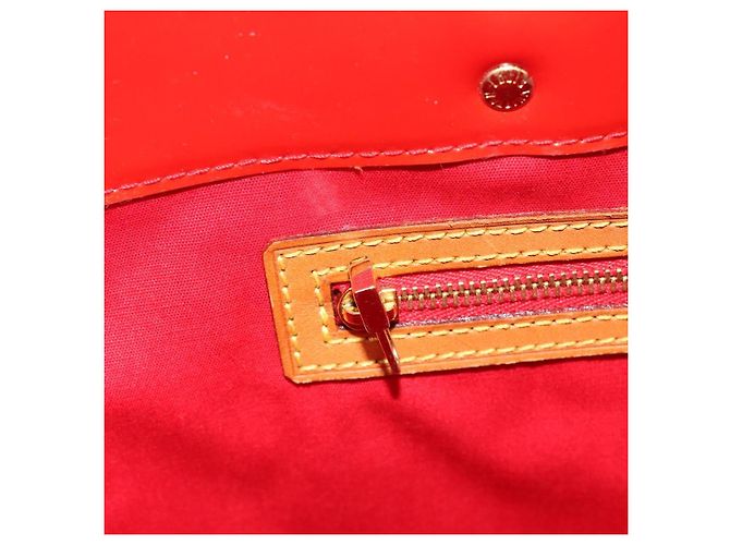 LOUIS VUITTON Borsa Monogram Vernis Reade MM Rosso Rouge M91086 Auth am12088V - vista 22