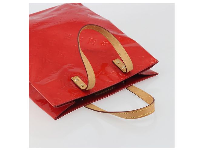LOUIS VUITTON Borsa Monogram Vernis Reade MM Rosso Rouge M91086 Auth am12088V - vista 6