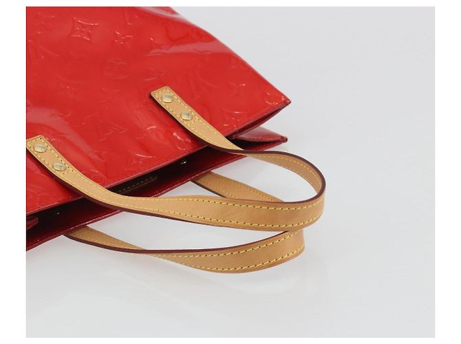 LOUIS VUITTON Borsa Monogram Vernis Reade MM Rosso Rouge M91086 Auth am12088V - vista 7