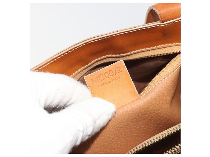 Céline Bolsa CELINE Macadam em PVC e couro Bege com detalhes dourados Auth ep15137 - vista 12