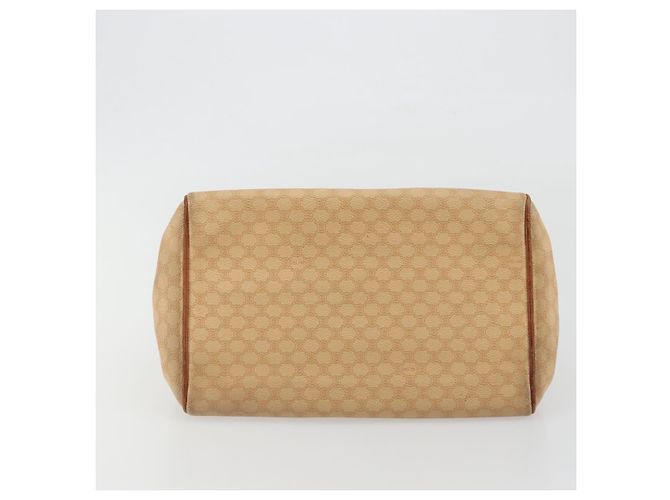 Céline Bolsa CELINE Macadam em PVC e couro Bege com detalhes dourados Auth ep15137 - vista 5
