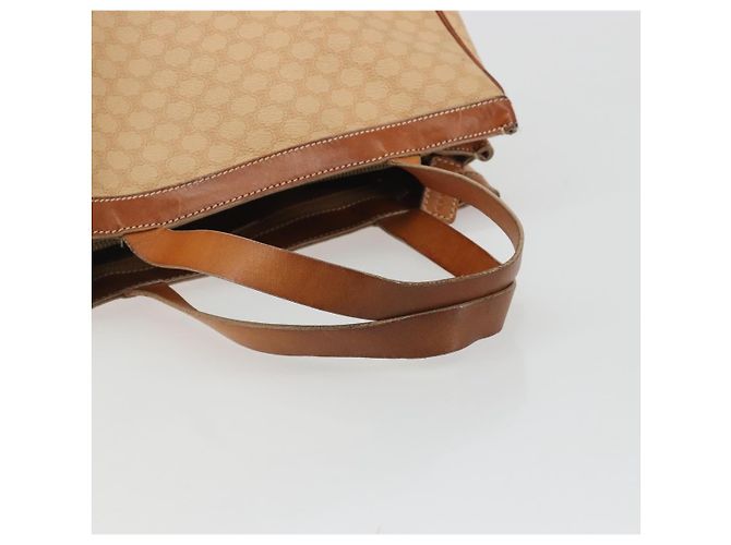 Céline Bolsa CELINE Macadam em PVC e couro Bege com detalhes dourados Auth ep15137 - vista 7