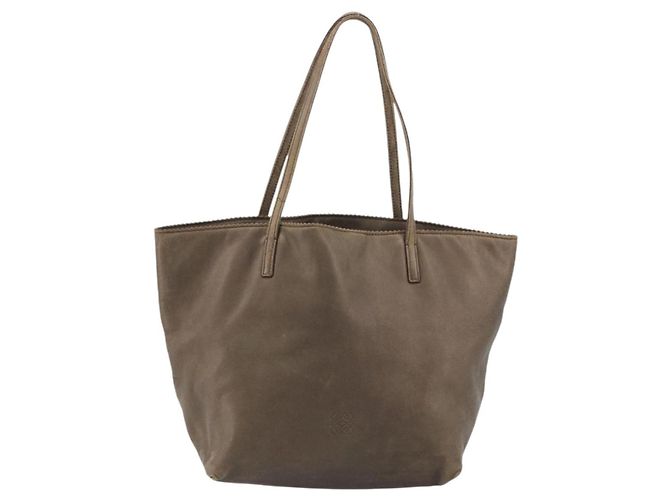 LOEWE Tote Bag Leder Braun Auth ep15264 - Ansicht 13