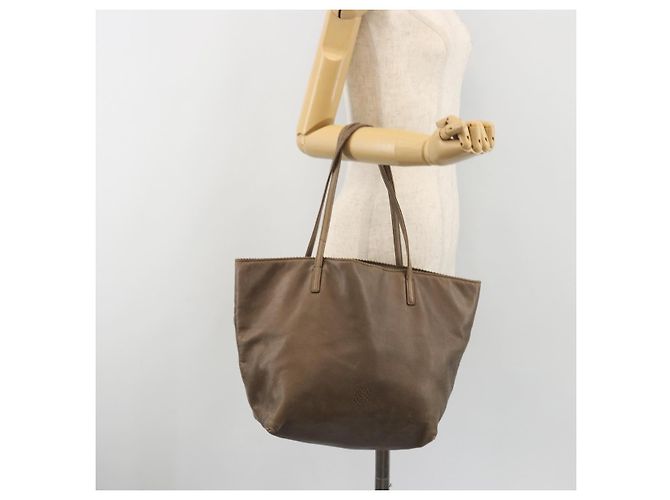 LOEWE Tote Bag Leder Braun Auth ep15264 - Ansicht 23