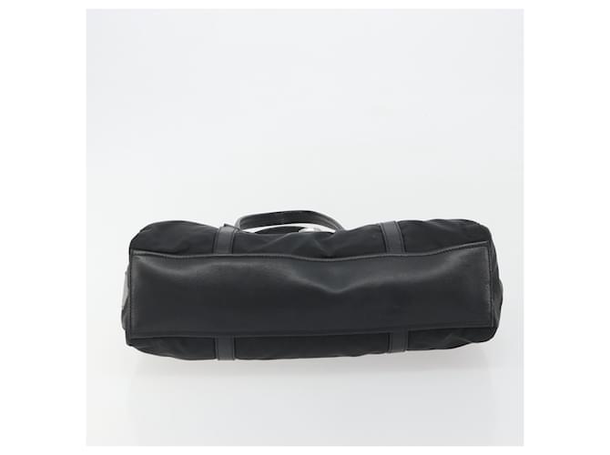 Borsa a tracolla PRADA Nylon Nero Argento Auth 193108V - vista 5